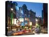 Theatreland in the Evening, Shaftesbury Avenue, London, England, United Kingdom, Europe-Alan Copson-Stretched Canvas