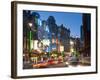 Theatreland in the Evening, Shaftesbury Avenue, London, England, United Kingdom, Europe-Alan Copson-Framed Photographic Print