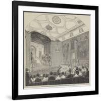 Theatrical Performance in the Rubens Room, at Windsor Castle-null-Framed Giclee Print