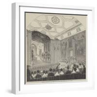 Theatrical Performance in the Rubens Room, at Windsor Castle-null-Framed Giclee Print