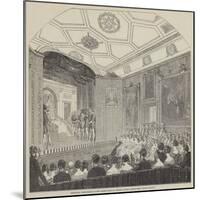 Theatrical Performance in the Rubens Room, at Windsor Castle-null-Mounted Giclee Print