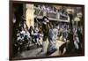 Theatrical Production of "Les Fourberies De Scapin," a Play by Moliere-null-Framed Giclee Print