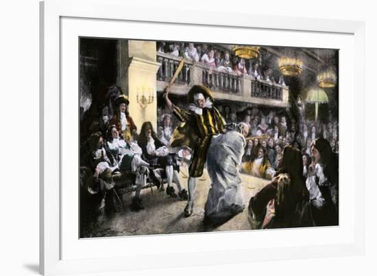 Theatrical Production of "Les Fourberies De Scapin," a Play by Moliere-null-Framed Giclee Print