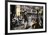 Theatrical Production of "Les Fourberies De Scapin," a Play by Moliere-null-Framed Giclee Print