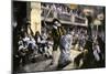 Theatrical Production of "Les Fourberies De Scapin," a Play by Moliere-null-Mounted Giclee Print