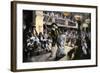 Theatrical Production of "Les Fourberies De Scapin," a Play by Moliere-null-Framed Giclee Print