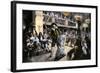 Theatrical Production of "Les Fourberies De Scapin," a Play by Moliere-null-Framed Giclee Print