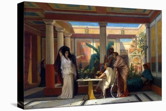Theatrical Rehearsal in the House of an Ancient Rome Poet, 1855-Gustave Clarence Rodolphe Boulanger-Stretched Canvas