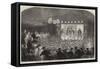 Theatricals on Board HMS Perseus, in Yokohama Bay-null-Framed Stretched Canvas