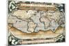 "Theatrum Orbis Terrarum" (Anntwerp, 1570)-Abraham Ortelius-Mounted Art Print