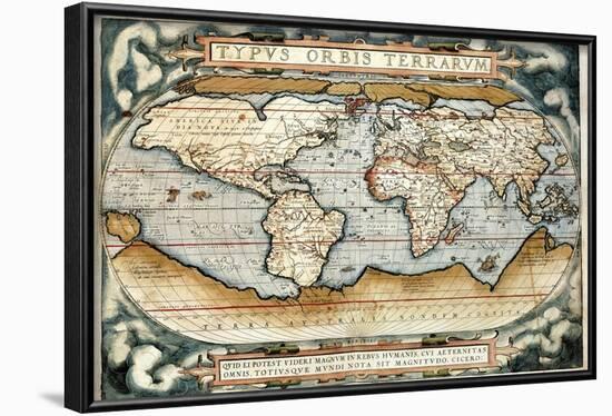 "Theatrum Orbis Terrarum" (Anntwerp, 1570)-Abraham Ortelius-Framed Art Print