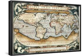 "Theatrum Orbis Terrarum" (Anntwerp, 1570)-Abraham Ortelius-Framed Art Print