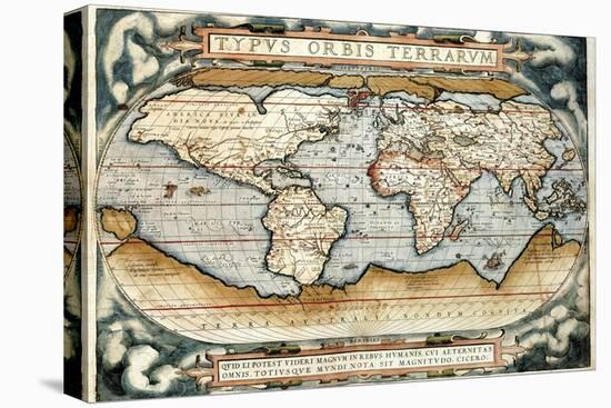 "Theatrum Orbis Terrarum" (Anntwerp, 1570)-Abraham Ortelius-Stretched Canvas