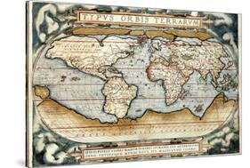 "Theatrum Orbis Terrarum" (Anntwerp, 1570)-Abraham Ortelius-Stretched Canvas