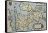 Theatrum Orbis Terrarum-Abraham Ortelius-Framed Stretched Canvas