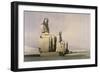 Thebes: the Colossal Statues of Amunoph III-David Roberts-Framed Giclee Print