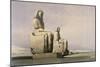 Thebes: the Colossal Statues of Amunoph III-David Roberts-Mounted Giclee Print