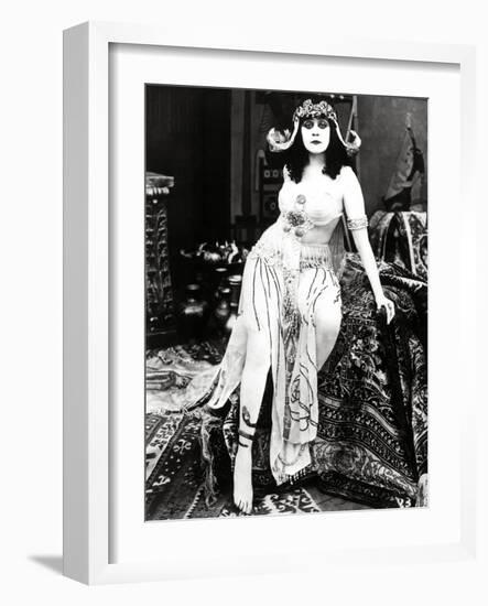 Theda Bara. "Cleopatra" 1917, Directed by J. Gordon Edwards-null-Framed Photographic Print