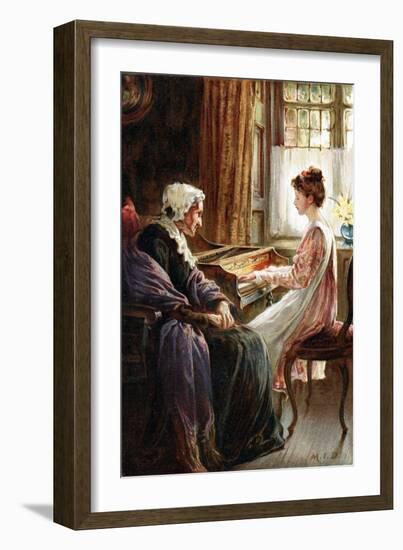 Their Evening Hymn, 1892-Margaret Isabel Dicksee-Framed Giclee Print