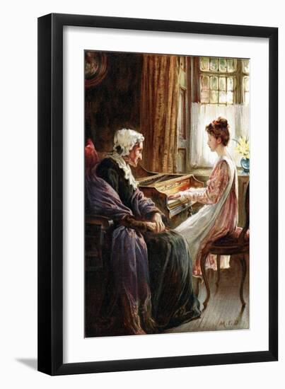 Their Evening Hymn, 1892-Margaret Isabel Dicksee-Framed Giclee Print