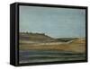 Their Hill pencil, coloured crayon and watercolor-Paul Nash-Framed Stretched Canvas