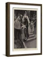 Their Majesties Leaving the House of Lords after the Reading of the King's Speech-Frank Craig-Framed Giclee Print