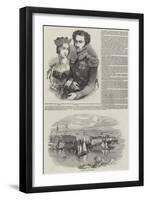 Their Majesties the King and Queen of Sweden and Norway-null-Framed Giclee Print