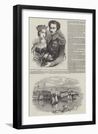 Their Majesties the King and Queen of Sweden and Norway-null-Framed Giclee Print