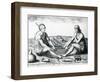 Their Sitting at Meat, 1590-John White-Framed Giclee Print