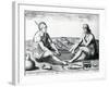 Their Sitting at Meat, 1590-John White-Framed Giclee Print