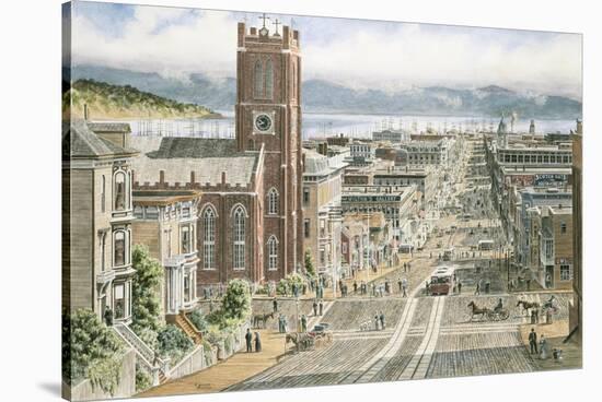 Their Sunday Best: California & Dupont In San Francisco-Stanton Manolakas-Stretched Canvas