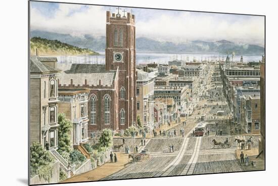 Their Sunday Best: California & Dupont In San Francisco-Stanton Manolakas-Mounted Premium Giclee Print