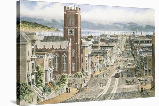 Their Sunday Best: California & Dupont In San Francisco-Stanton Manolakas-Stretched Canvas