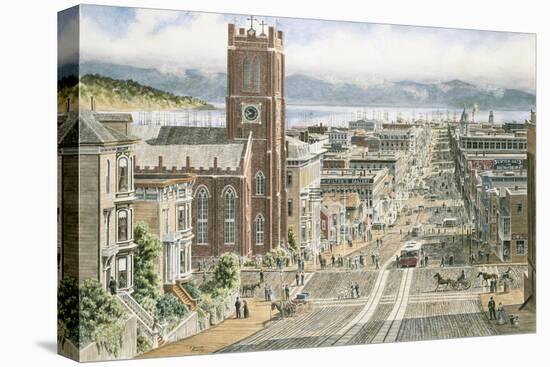 Their Sunday Best: California & Dupont In San Francisco-Stanton Manolakas-Stretched Canvas