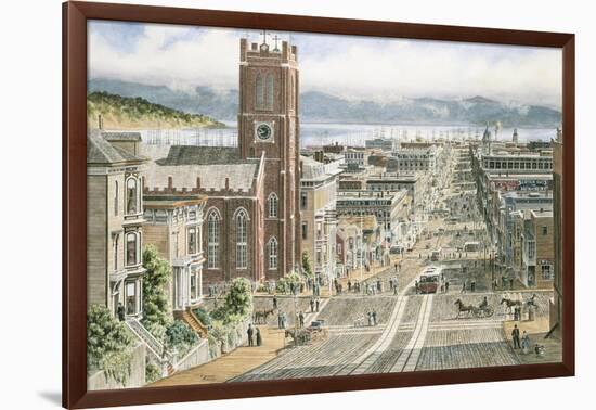 Their Sunday Best: California & Dupont In San Francisco-Stanton Manolakas-Framed Giclee Print