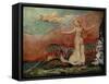 Thel and the Worm by William Blake-William Blake-Framed Stretched Canvas