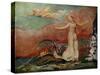 Thel and the Worm by William Blake-William Blake-Stretched Canvas