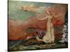 Thel and the Worm by William Blake-William Blake-Stretched Canvas