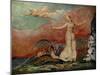 Thel and the Worm by William Blake-William Blake-Mounted Giclee Print