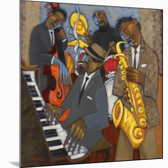 Thelonious Monk and his Sidemen-Marsha Hammel-Mounted Giclee Print