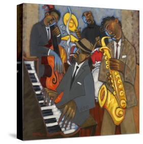 Thelonious Monk and his Sidemen-Marsha Hammel-Stretched Canvas