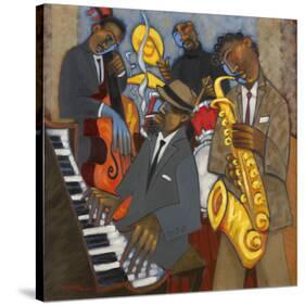 Thelonious Monk and his Sidemen-Marsha Hammel-Stretched Canvas