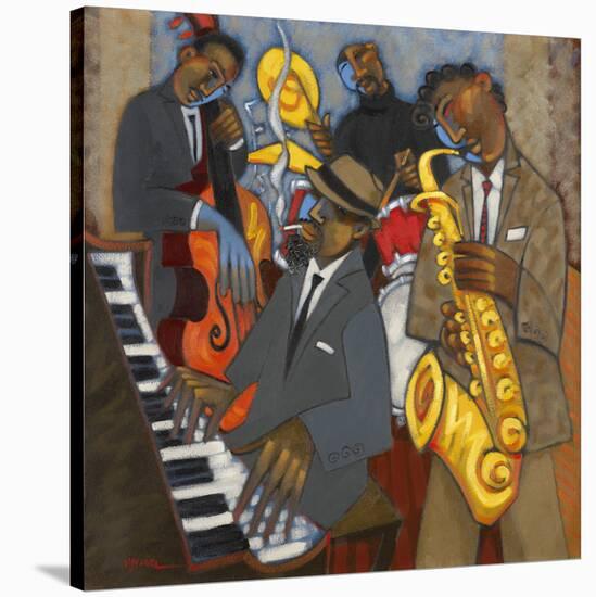 Thelonious Monk and his Sidemen-Marsha Hammel-Stretched Canvas