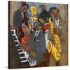 Thelonious Monk and his Sidemen-Marsha Hammel-Stretched Canvas