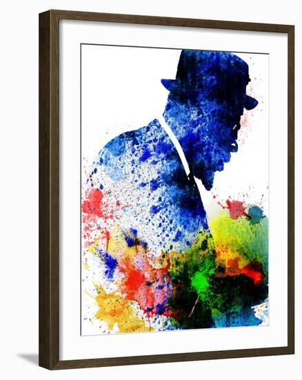 Thelonious Monk Watercolor-Jack Hunter-Framed Art Print