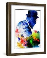 Thelonious Monk Watercolor-Jack Hunter-Framed Art Print