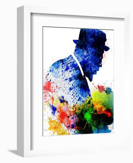 Thelonious Monk Watercolor-Jack Hunter-Framed Art Print