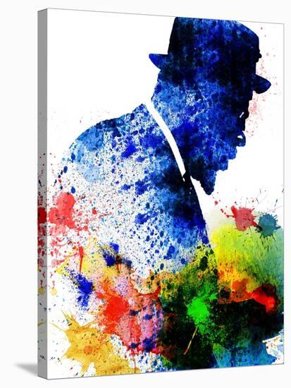 Thelonious Monk Watercolor-Jack Hunter-Stretched Canvas