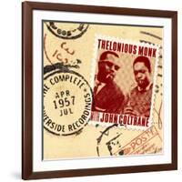 Thelonious Monk with John Coltrane - The Complete 1957 Riverside Recordings-null-Framed Art Print