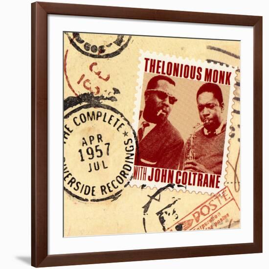 Thelonious Monk with John Coltrane - The Complete 1957 Riverside Recordings-null-Framed Art Print